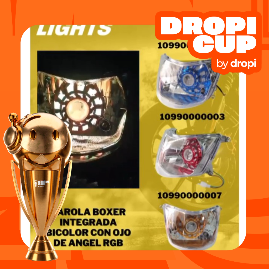 Farola LED Boxer bicolor con ojo de ángel RGB integrada - Ilumina tu camino con estilo único y mejora la visibilidad
