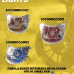 Farola LED Boxer bicolor con ojo de ángel RGB integrada - Ilumina tu camino con estilo único y mejora la visibilidad