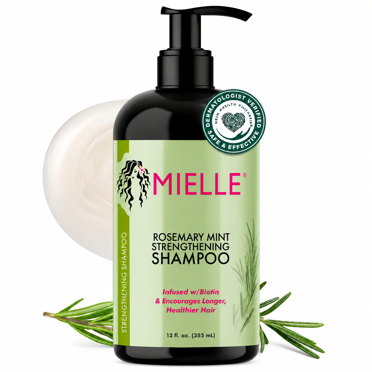 Shampoo Mielle Rosemary Mint con Biotina de 355 ml - Fortalece tu Cabello