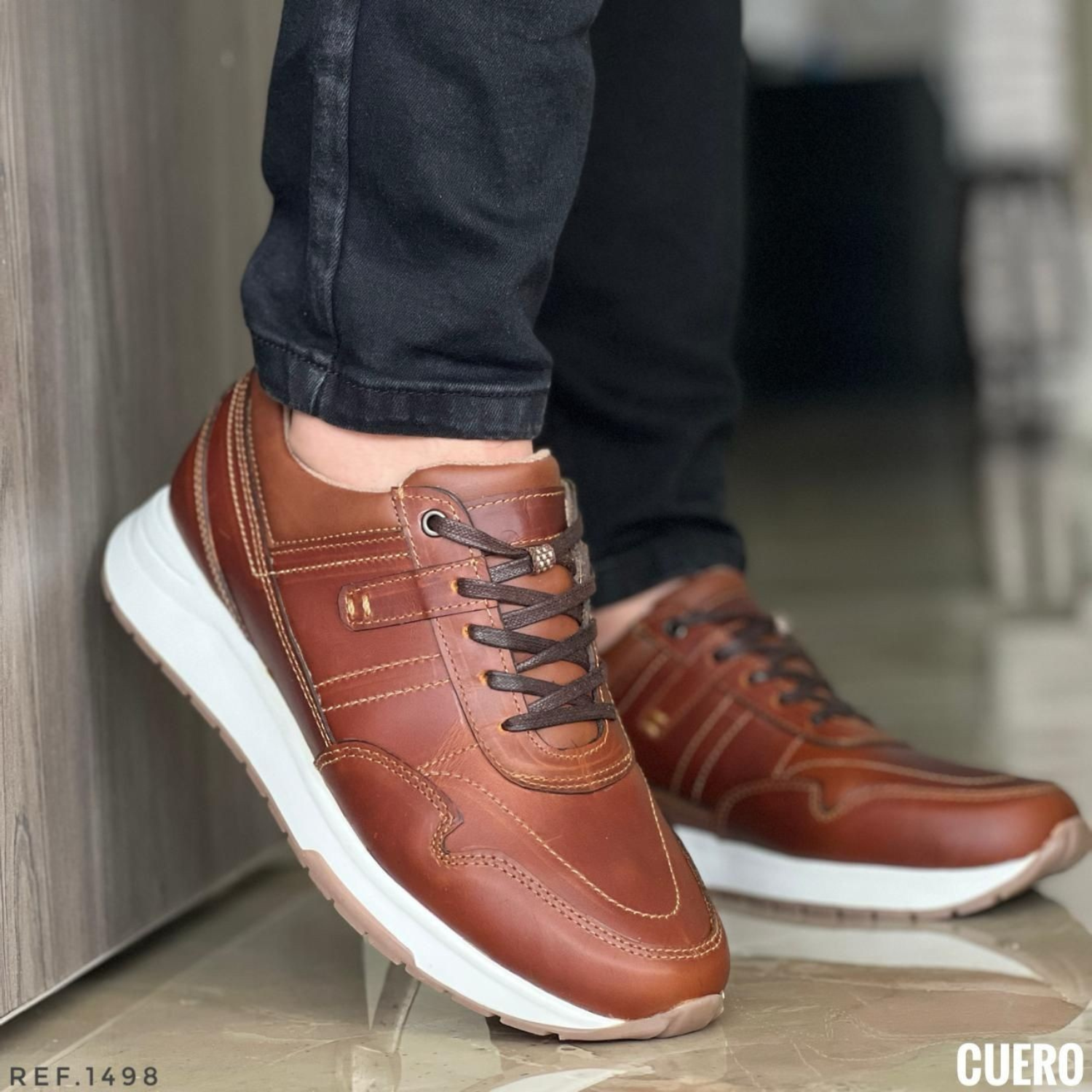 Deportivo en Cuero Encerado Caballero - Imagen 6