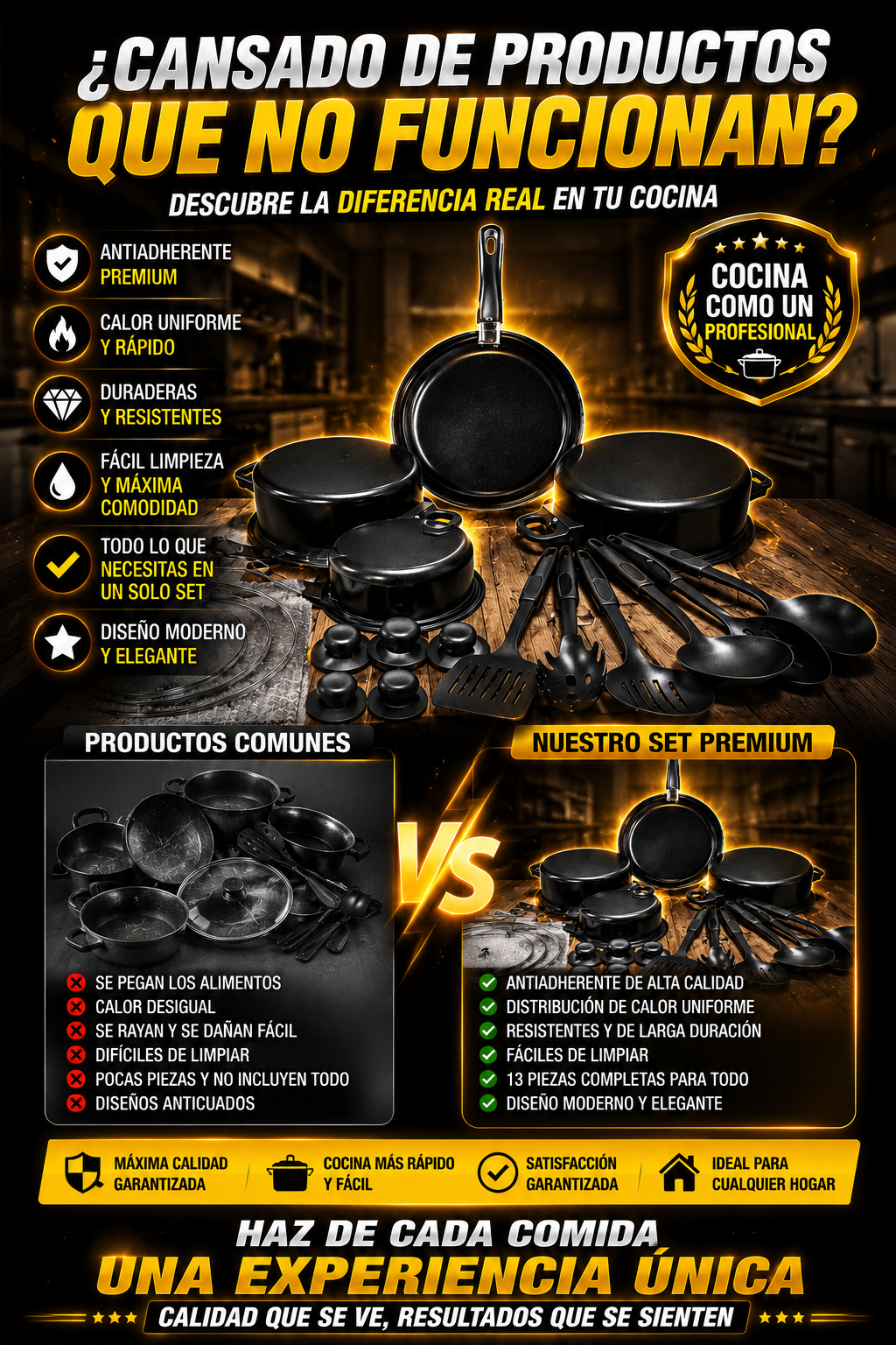 Set de Ollas Antiadherentes Premium 13 P
