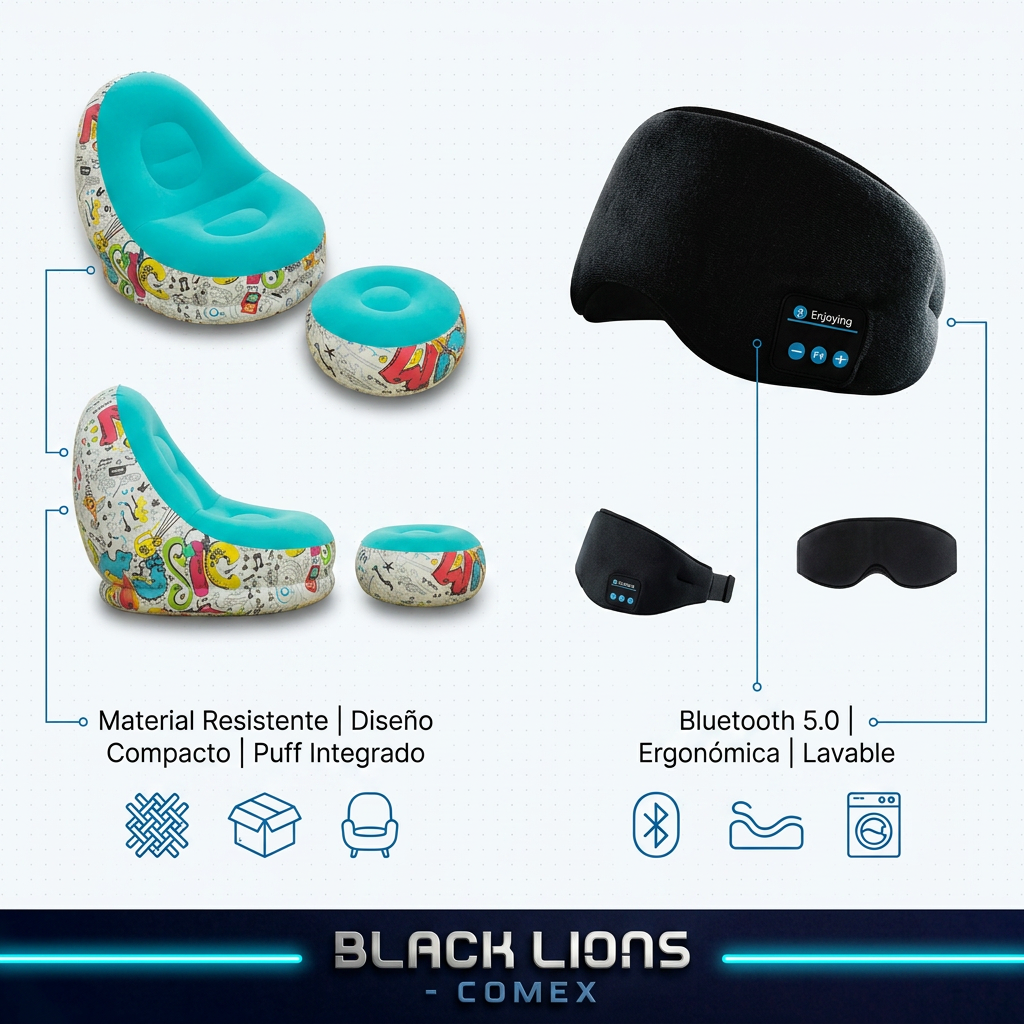 Silla Inflable Más Venda para Dormir - Imagen 2