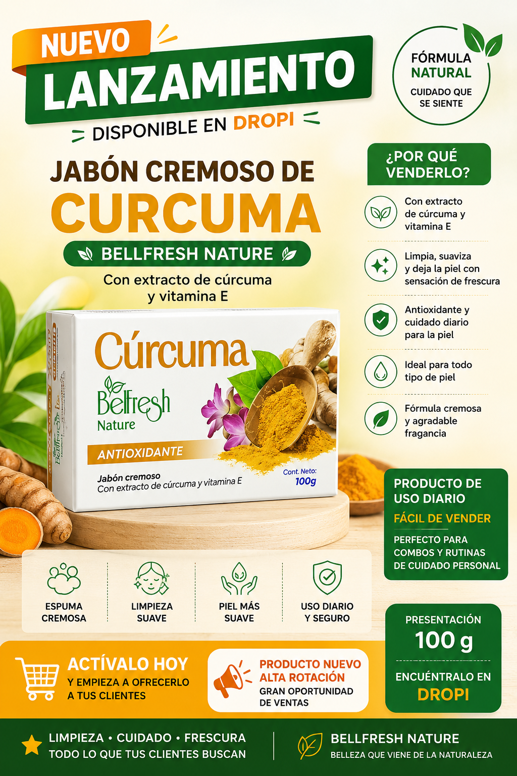 Jabon de Curcuma