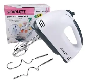 Set x2 Batidora Eléctrica de Mano Scarlet 7 Velocidades - Repostería y Cocina