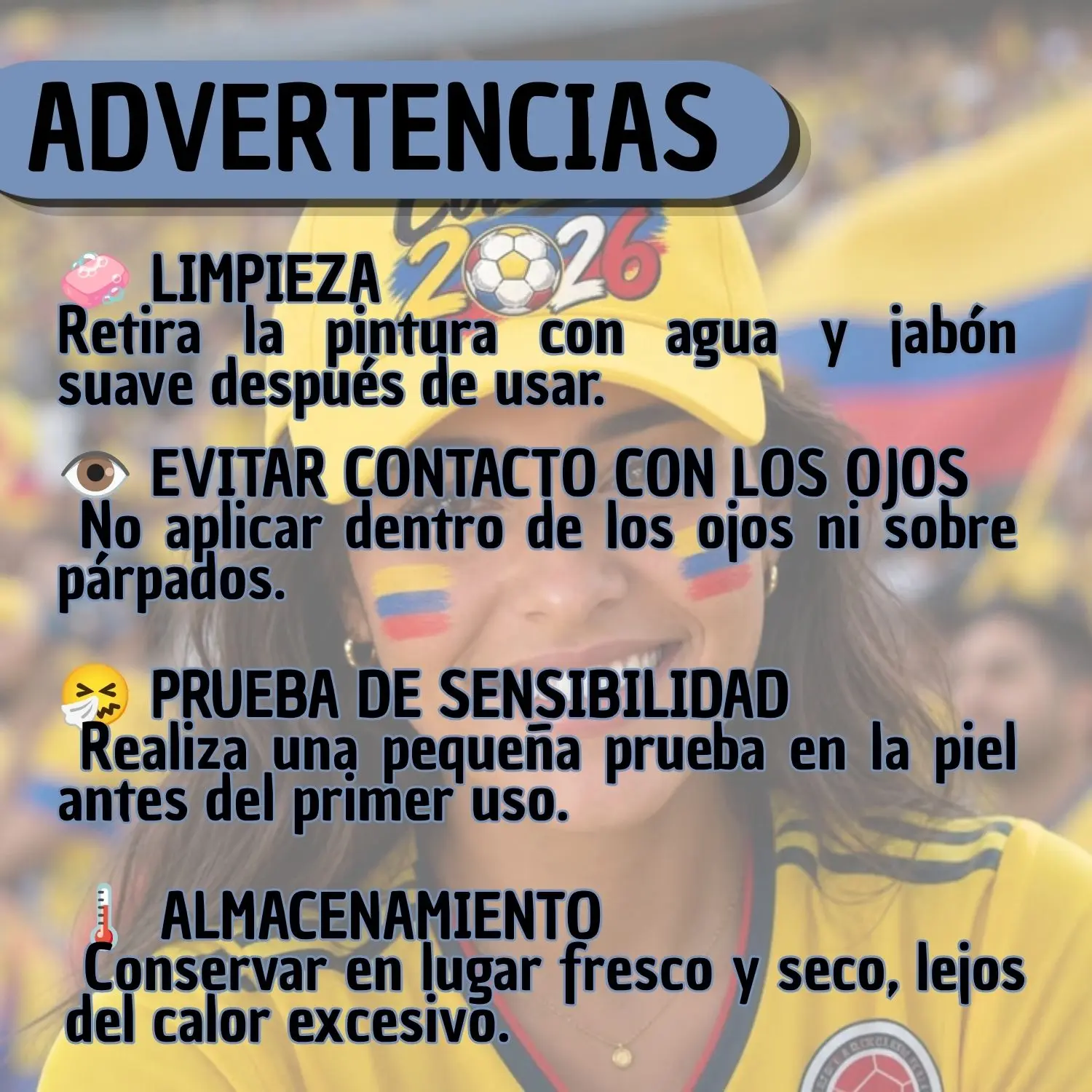 12 Pintucaritas Bandera Colombia