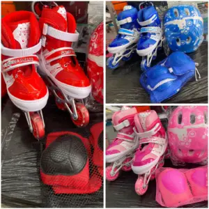 Patines de Aprendizaje Talla 38-41 con Casco y Protecciones - Set Completo
