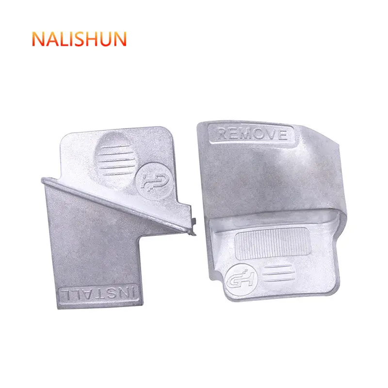 Set de herramientas metálicas plateadas para correas automotrices: un instalador con relieve "INSTALL" y un extractor con relieve "REMOVE".