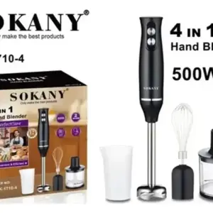 Licuadora de Mano Sumergible Sokany 4 en 1 - Simplifica la preparación de tus comidas diarias