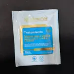 Detalle del empaque del sachet de tratamiento capilar