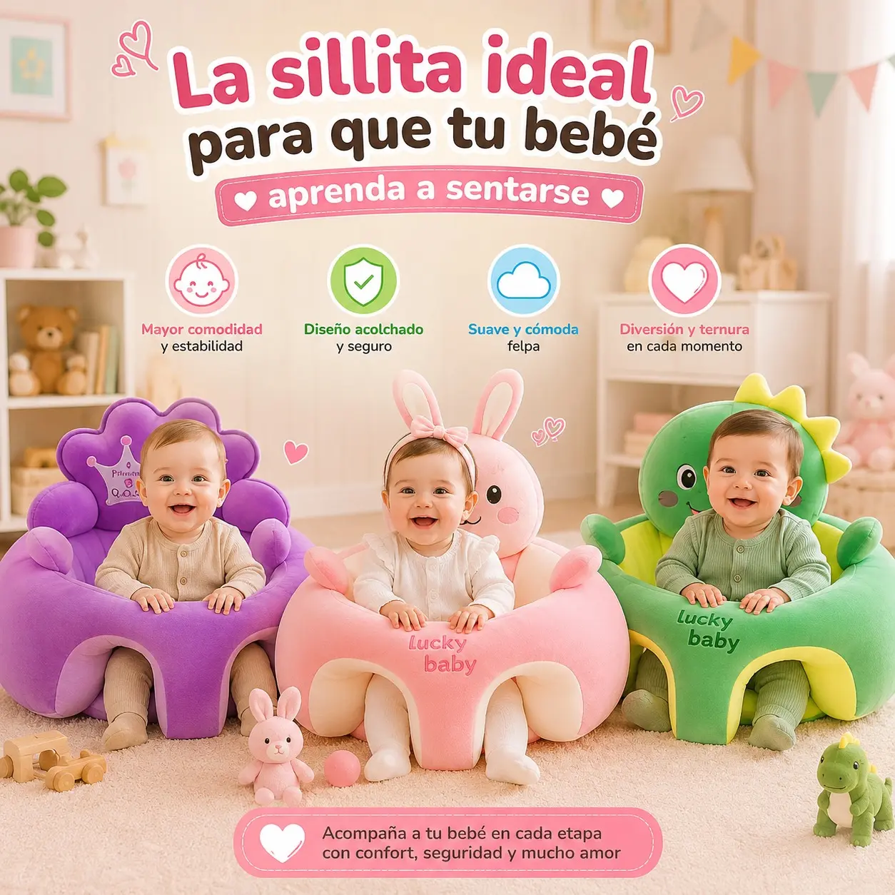 Cojin para Bebe Pemium Nuevos Diseños - Imagen 5