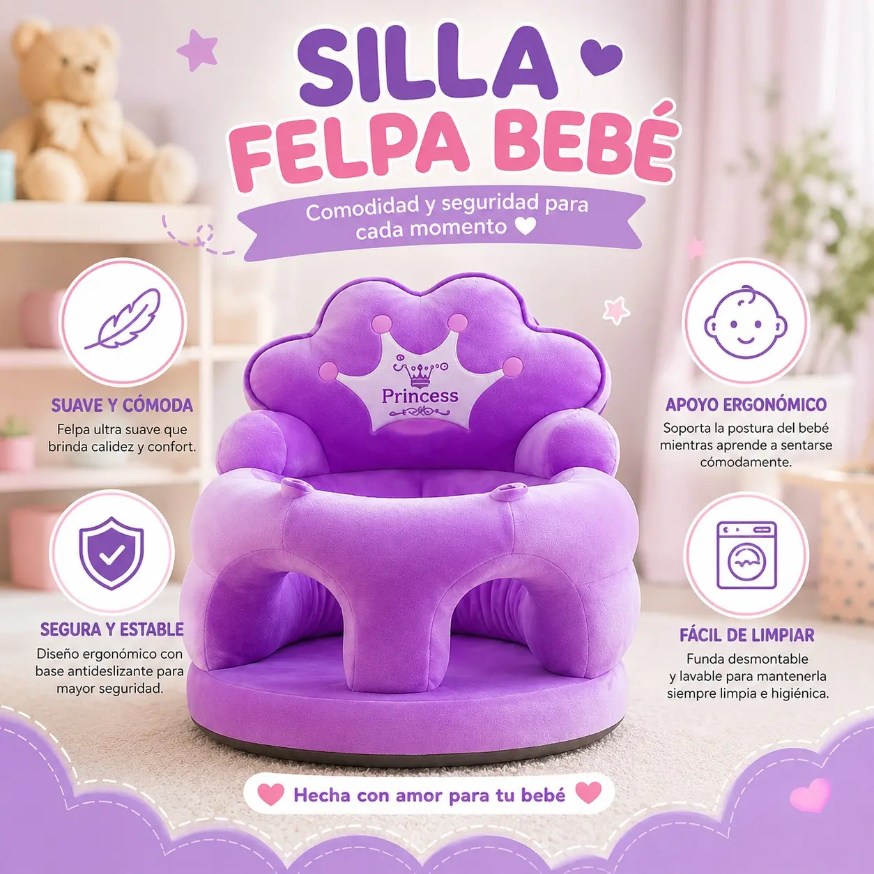 Cojin para Bebe Pemium Nuevos Diseños - Imagen 6