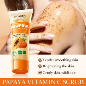 Tubo de exfoliante facial BIOAQUA Pawpaw con extracto de papaya y vitamina C de 100 g