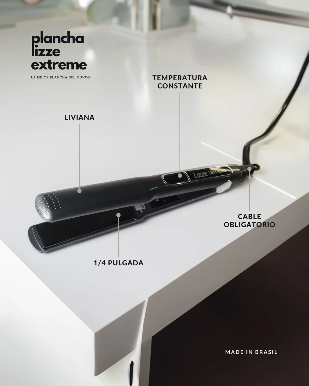 Plancha Lizze Extreme con Placas de Tita