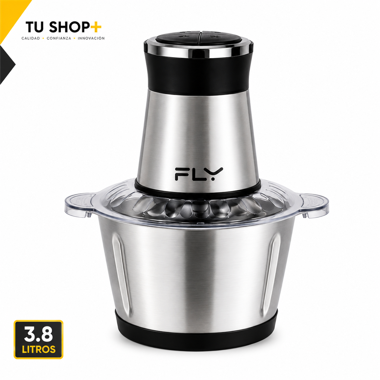 Picadora Eléctrica Fly 3.8L Acero Inoxid - Imagen 6