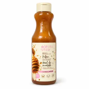 Envase de un litro del shampoo miel de maple