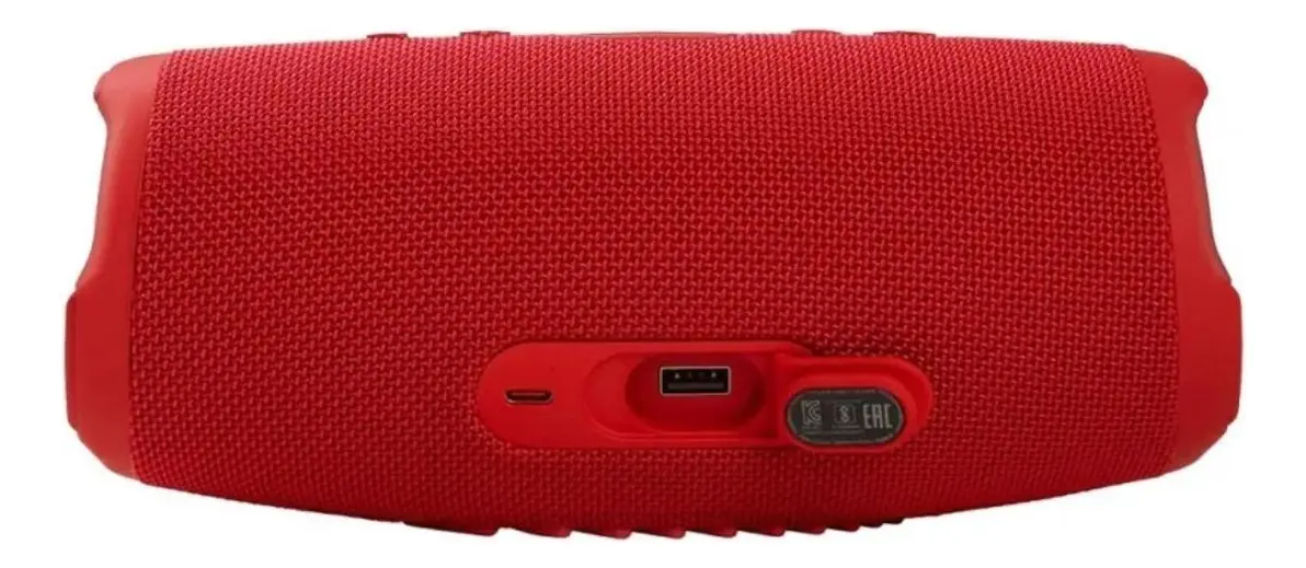 Parlante Inalámbrico JBL Charge 5 Rojo con Sonido Potente y Batería de 20 Horas - Disfrutas de música continua en exteriores con graves profundos