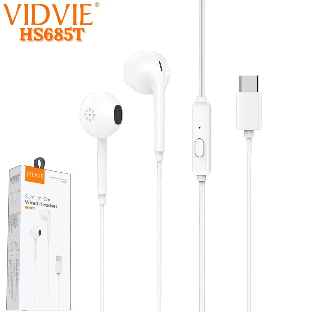 Audífonos Alámbricos USB Tipo C con Micrófono y Manos Libres - Disfrutas llamadas claras y música sin adaptadores