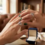 Anillo Ajustable Alas de Angel en Cajita