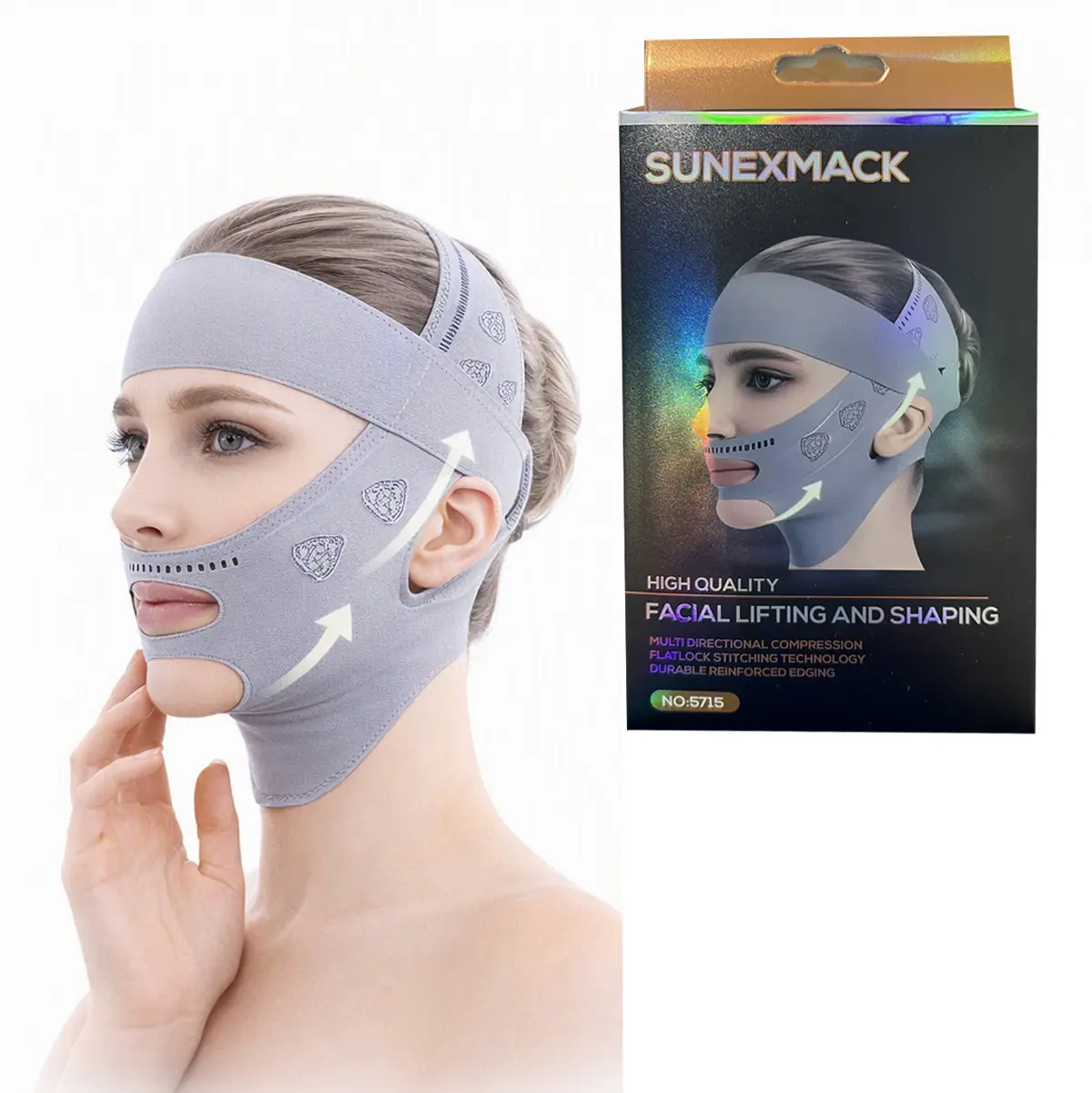 Faja para Perfilar Rostro Completa Gris