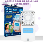 Mini ventilador de bolsillo Arctic Cool recargable con tecnología evaporativa de aire frío