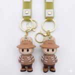 Set x3 Llavero de silicona grande diseño Labubu para mochila - Decora y personaliza tus llaves diariamente - Imagen 3