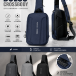 Bolso Crossbody Antirrobo Impermeable con Puerto USB - Protege tus objetos de valor en cada trayecto urbano