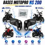 Base de manubrio con tornillería para Bajaj Pulsar NS 200 - Restaura la firmeza del manillar eliminando la holgura