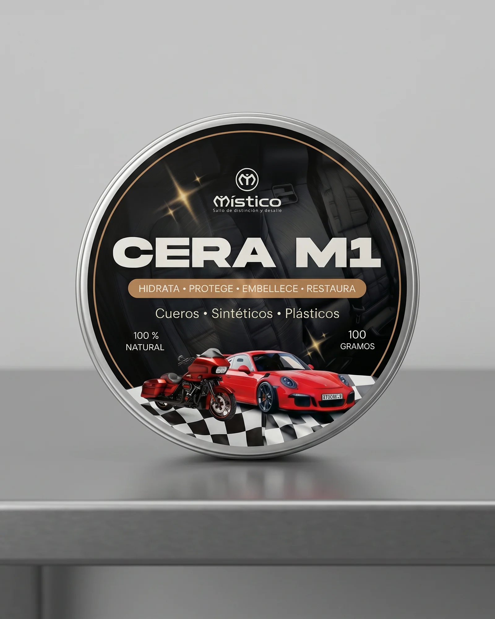 Set x2 Cera hidratante para cuero cuerina y plásticos automotriz - Recupera el color original y protege contra el resecamiento