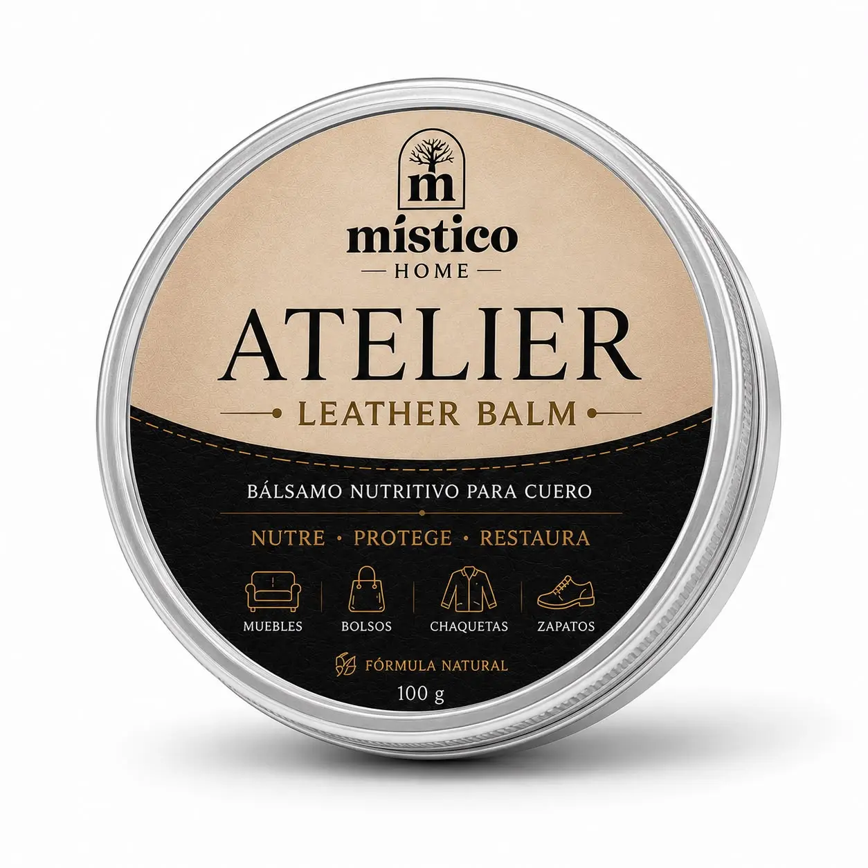 Set x2 Atelier Cera Nutritiva para Cuero con Aceites Naturales - Restaura el color y previene grietas en tus accesorios
