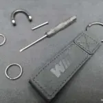 Set x4 Llavero de lujo en cuero sintético para BMW con destornillador - Protege tus llaves del desgaste diario con estilo - Imagen 3