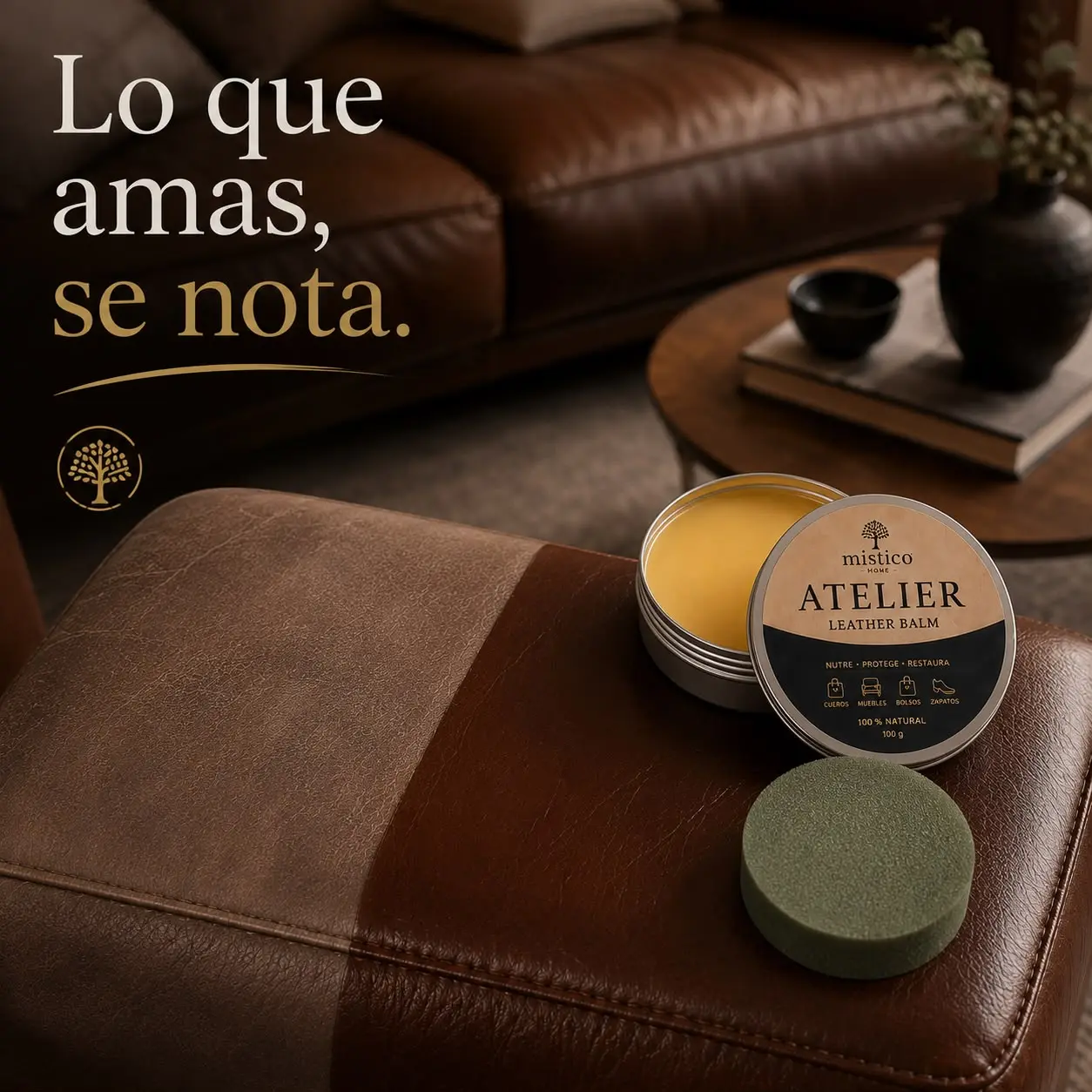 Set x2 Atelier Cera Nutritiva para Cuero con Aceites Naturales - Restaura el color y previene grietas en tus accesorios