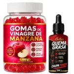 Set x2 Gomas masticables de vinagre de manzana con sabor frutal - Facilita tu rutina diaria de bienestar - Imagen 2