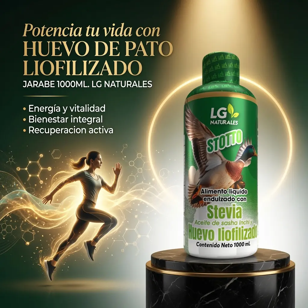 Set x2 Jarabe de huevo de pato liofilizado con Stevia y sacha inchi - Nutre tu bienestar diario con energía natural