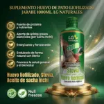 Set x2 Jarabe de huevo de pato liofilizado con Stevia y sacha inchi - Nutre tu bienestar diario con energía natural