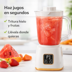Licuadora Portatil Recargable 750 Ml