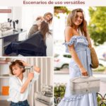 Estuche de doble capa para secador de cabello y accesorios - Protege tu equipo de viaje contra golpes y rayones - Imagen 8