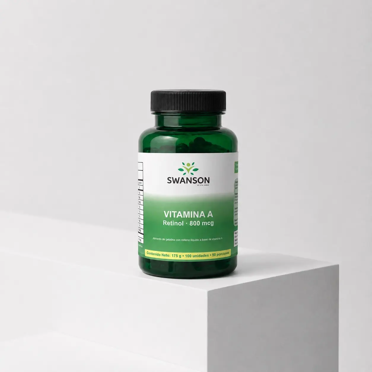 Set x2 Vitamina A Swanson cápsulas blandas 800 mcg - Protege tu visión y fortalece tus defensas diarias - Imagen 3