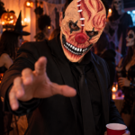 Set x2 Máscara de terror para Halloween con diseño tridimensional y grotesco - asusta a todos en fiestas temáticas y casas embrujadas - Imagen 8