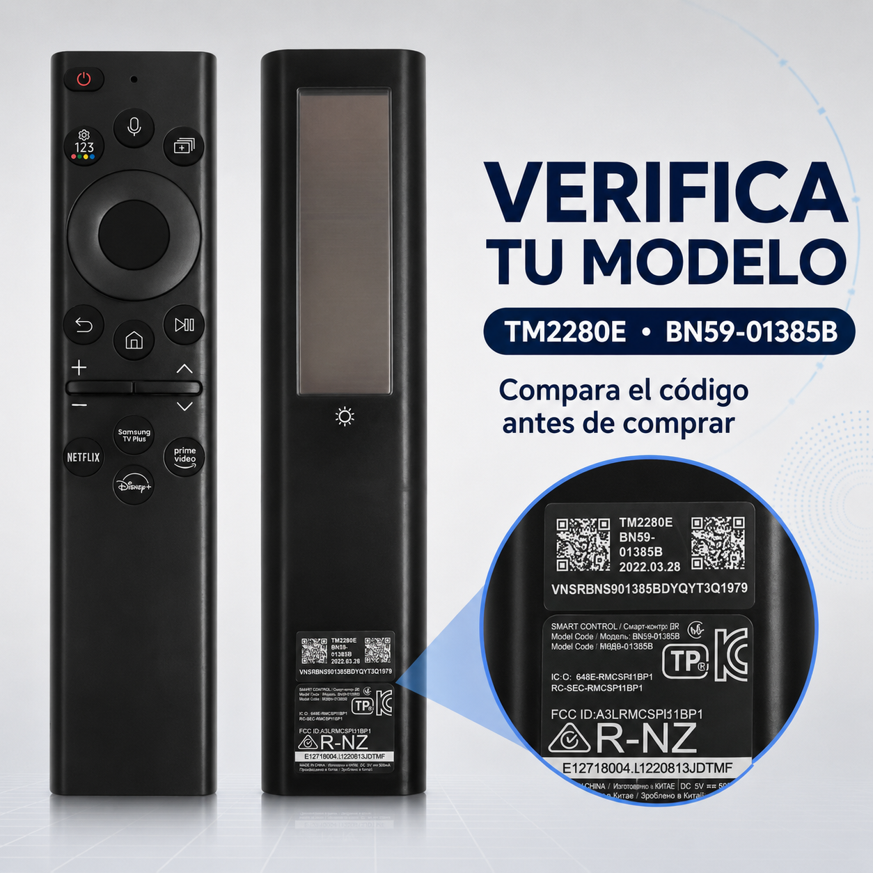 Control Remoto Samsung 8K Solar Por Voz - Imagen 4
