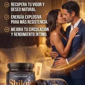 Jalea Shilajit con Borojó Maca y Chontaduro 125ml - Aporta energía vitalidad y soporte físico diario