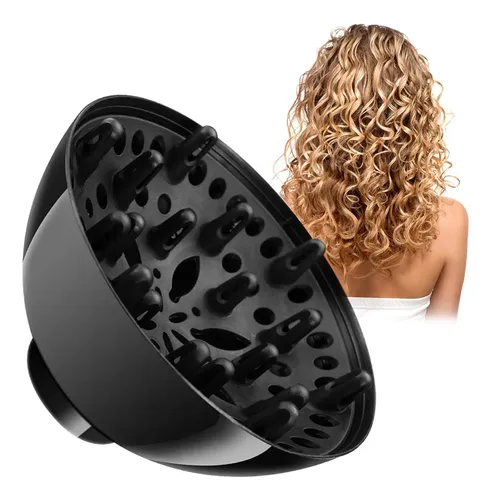 Flujo de aire envolvente del accesorio difusor para secado de ondas y cabello rizado