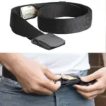 Set x2 Cinturón táctico con bolsillo secreto antirrobo - Protege tu dinero y documentos mientras viajas con total tranquilidad - Imagen 3