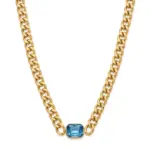 Cadena Dije de Cuarzo 18Cm Dorado - Imagen 3