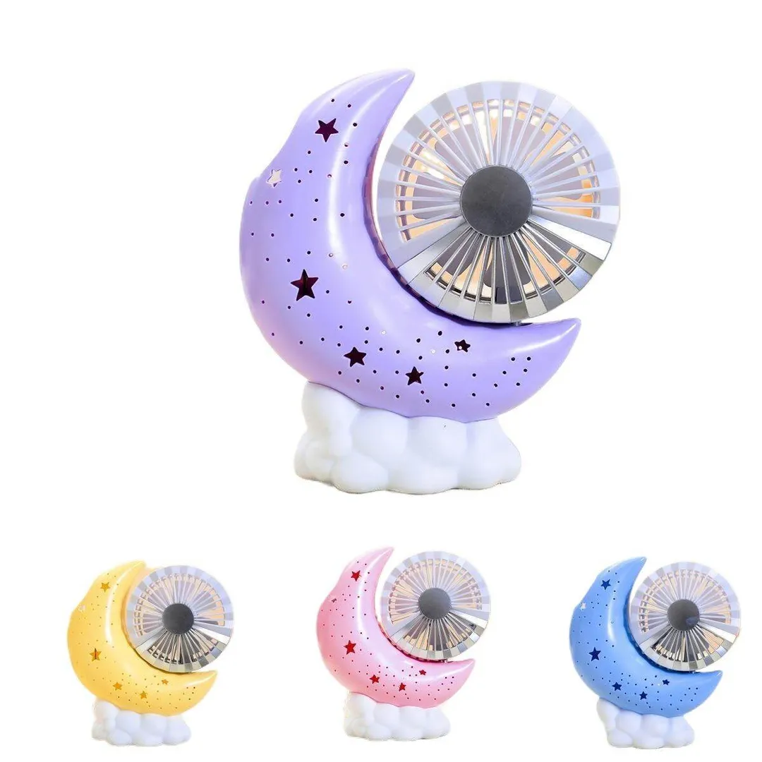 Ventilador con Lampara Mini Luna Recarga - Imagen 2
