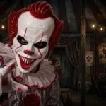 Máscara de payaso terrorífica de It para Halloween - Asusta a todos en fiestas y eventos con un diseño realista - Imagen 3