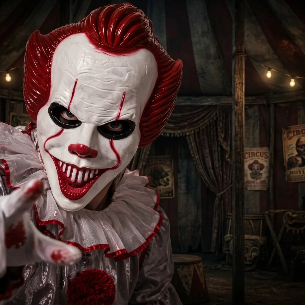 Máscara de payaso terrorífica de It para Halloween - Asusta a todos en fiestas y eventos con un diseño realista