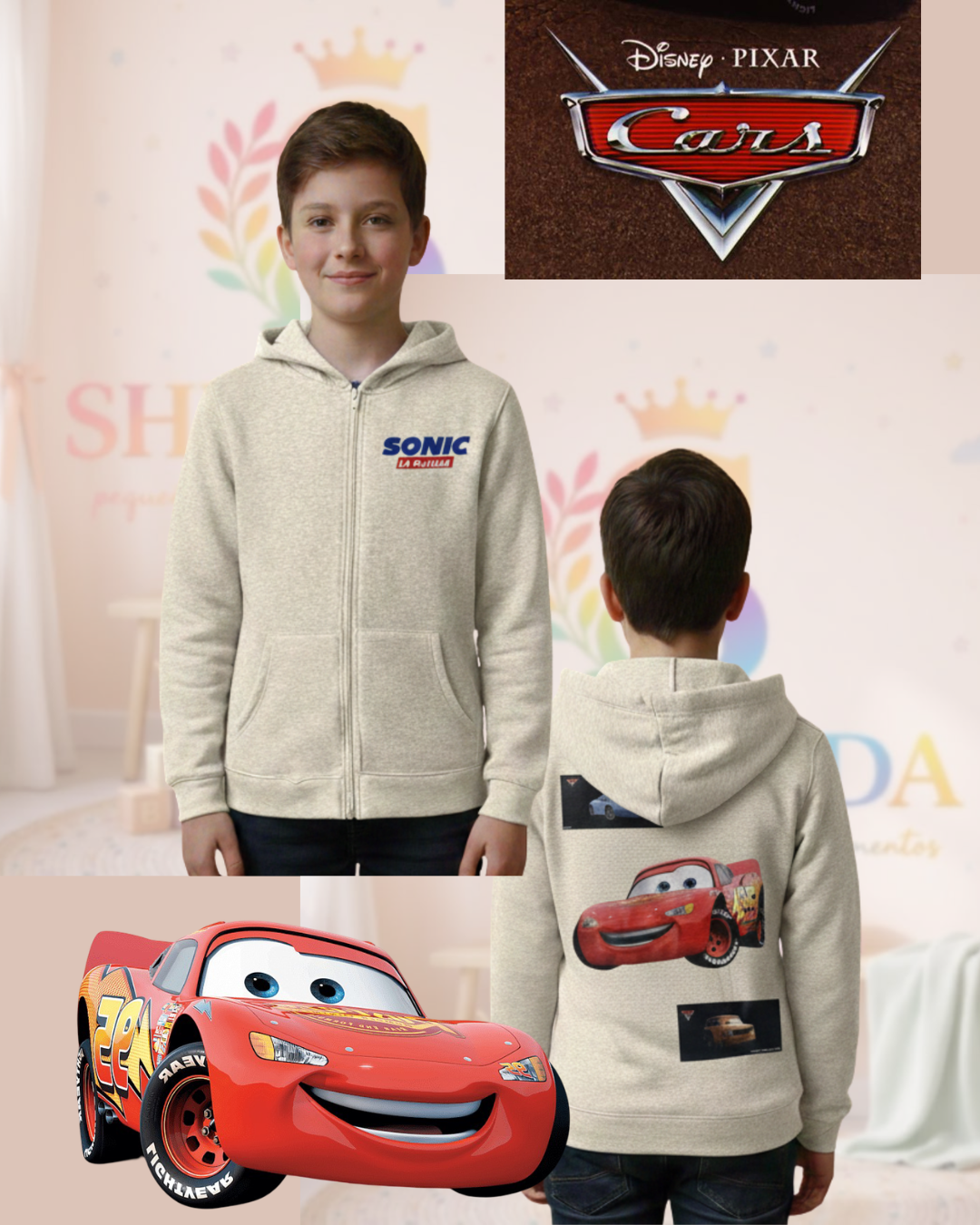 Buso Abierto para Niño Cars