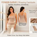 Camisilla faja moldeadora con panel interno de powernet en abdomen sobre fondo blanco