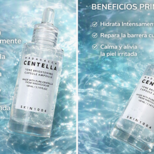 Frasco de ampolla serum de Centella Asiática de Madagascar 100ml con gotero dosificador