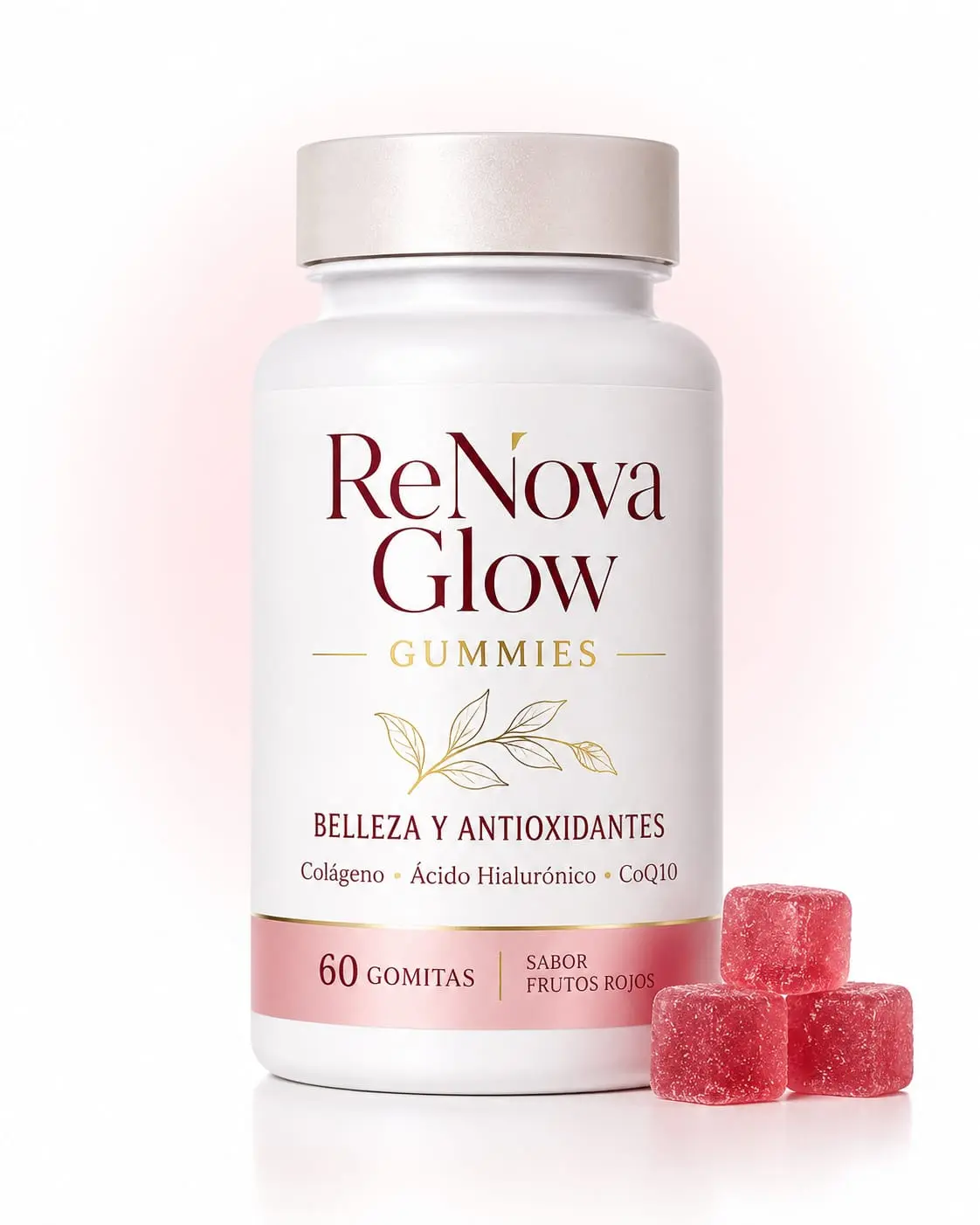 Set x2 Gomitas de colágeno y ácido hialurónico con frutos rojos - Nutres tu piel y fortaleces tu cabello diariamente
